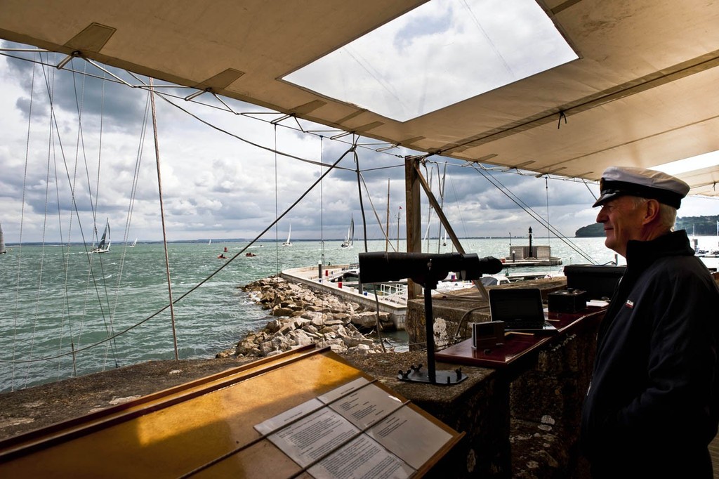 Royal Yacht Squadron Race Control for the Swan European Regatta 2011 &copy; Kurt Arrigo/ Nautor's Swan